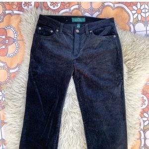 New corduroy straight leg pants